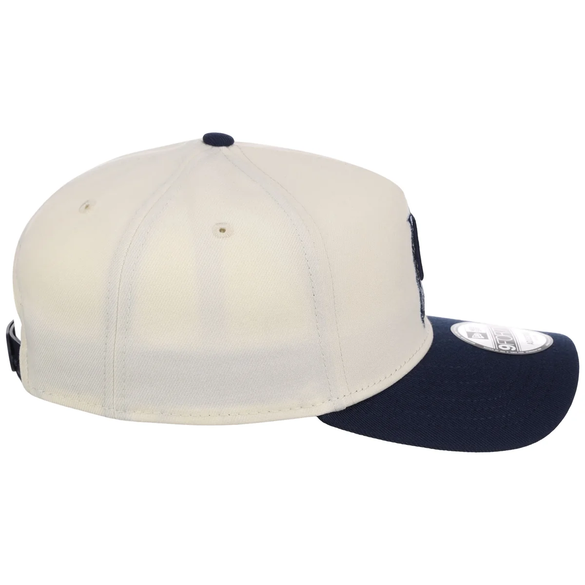 Miami Marlins MLB Chrome x Navy FASHION CORE New Era 9FORTY A-Frame detail view