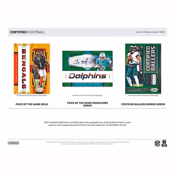 2025 Panini Certified Football NFL Hobby Pack view 4