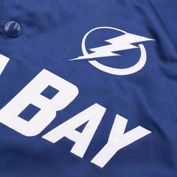 Tampa Bay Lightning Mitchell & Ness Lightweight Satin NHL Jacket view 3