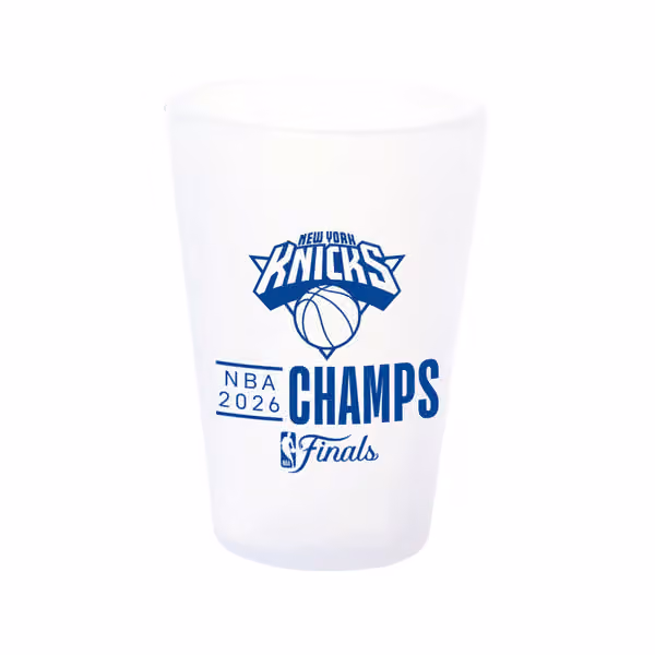 New York Knicks 2026 NBA Champions SiliShot Shot Glass view 1