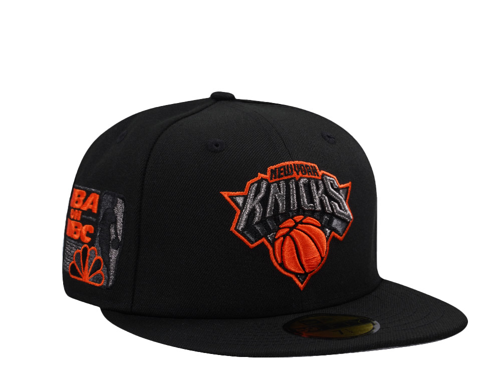 New Era New York Knicks NBA on NBC Black Prime Edition 59Fifty Fitted Hat front
