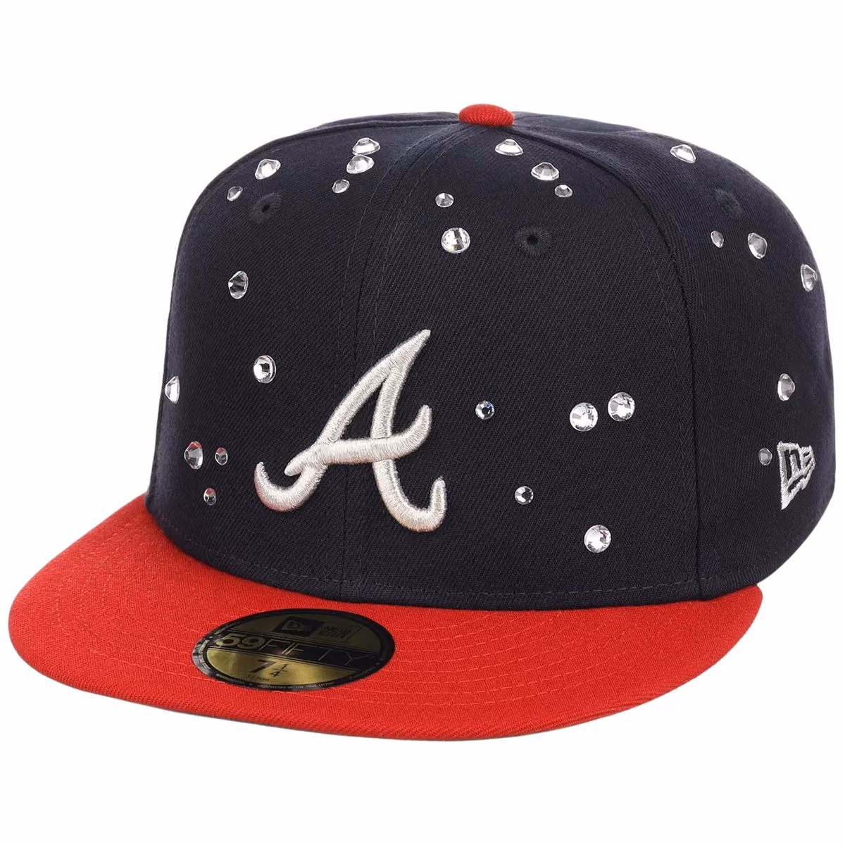 Atlanta Braves Quavo Georgia Pack Collection - New Era 59FIFTY "Iced Out" (Navy/Red) detail view