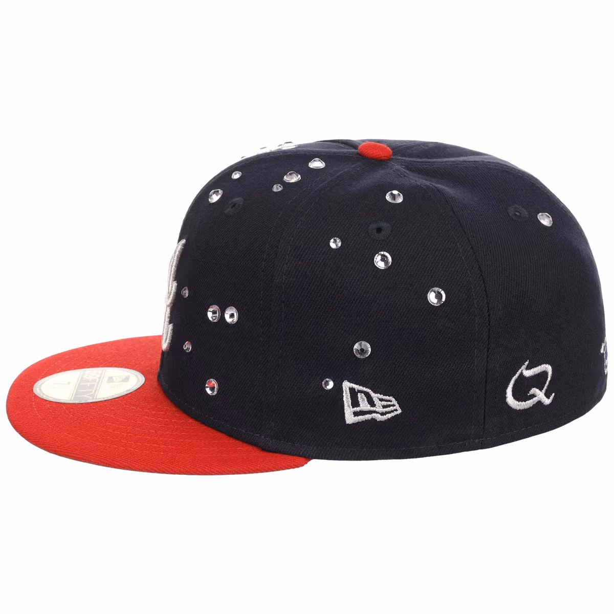Atlanta Braves Quavo Georgia Pack Collection - New Era 59FIFTY "Iced Out" (Navy/Red) detail view