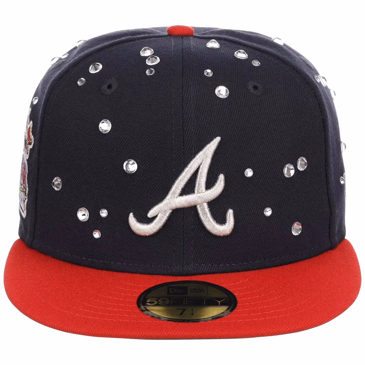 Atlanta Braves Quavo Georgia Pack Collection - New Era 59FIFTY "Iced Out" (Navy/Red) detail view