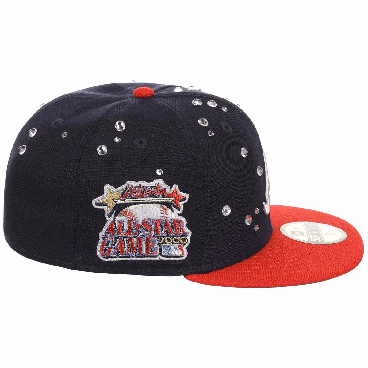 Atlanta Braves Quavo Georgia Pack Collection - New Era 59FIFTY "Iced Out" (Navy/Red) detail view