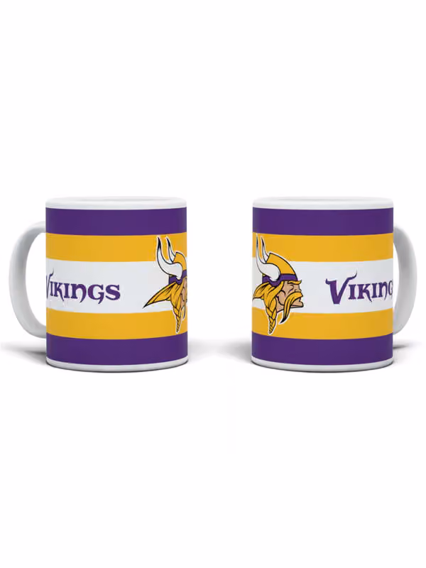 Minnesota Vikings Stripe Logo NFL Mug (330 ml) view 1