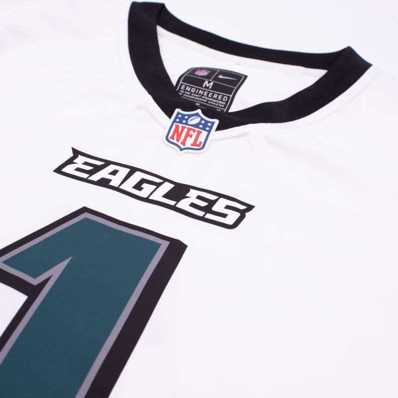 Jalen Hurts #1 Philadelphia Eagles 2026 Game NFL Jersey White view 5