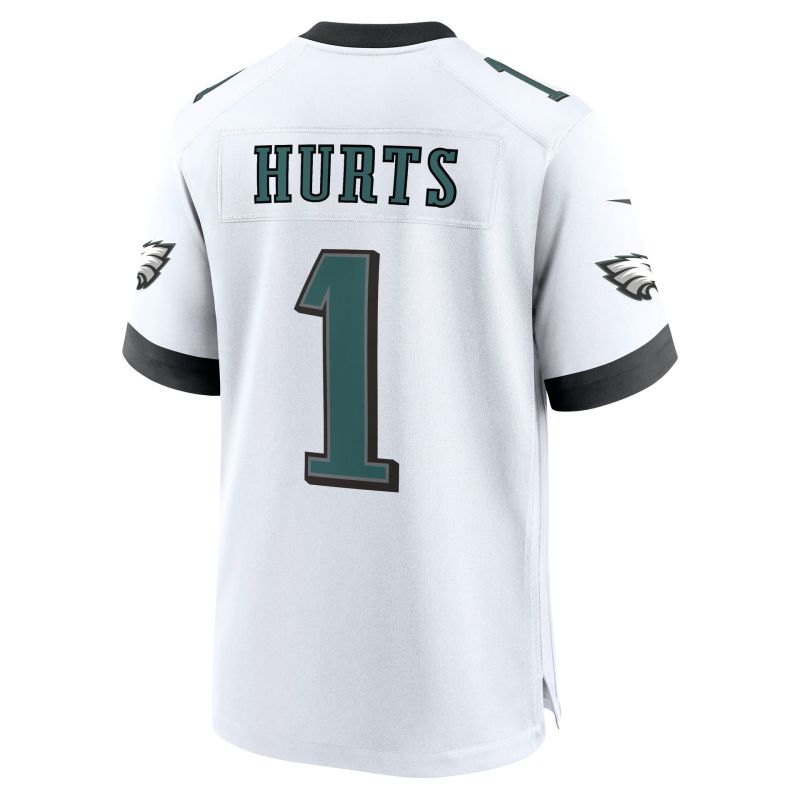 Jalen Hurts #1 Philadelphia Eagles 2026 Game NFL Jersey White view 3