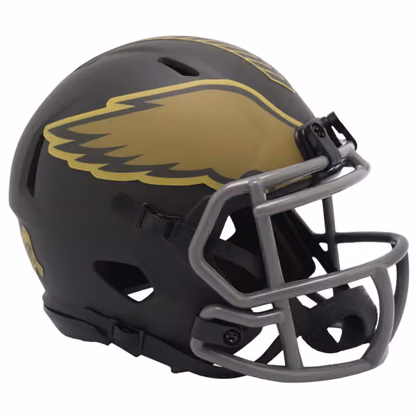 Philadelphia Eagles 2025 Salute to Service NFL Speed Mini Helmet view 1