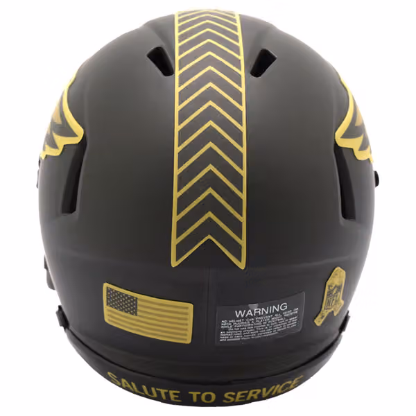 Philadelphia Eagles 2025 Salute to Service NFL Speed Mini Helmet view 3