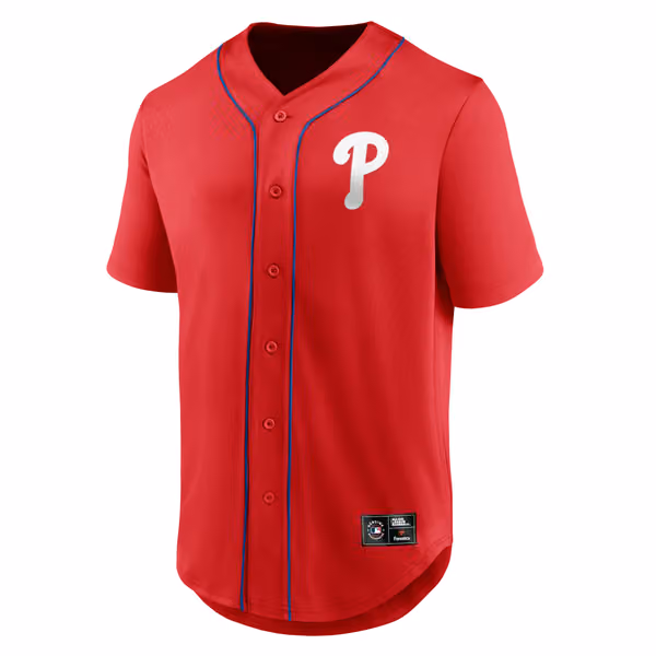 Philadelphia Phillies Fanatics Foundation MLB Fan Jersey Red view 2