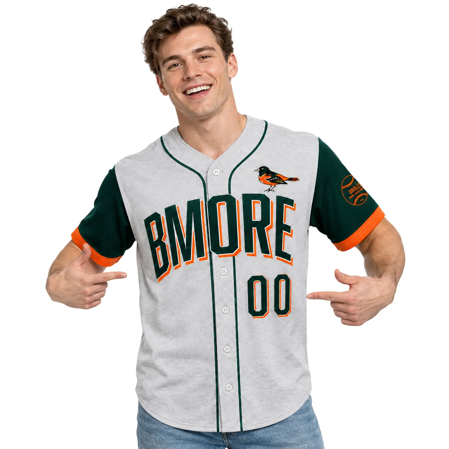 Orioles custom baseball jerseys Team Vibrant Style