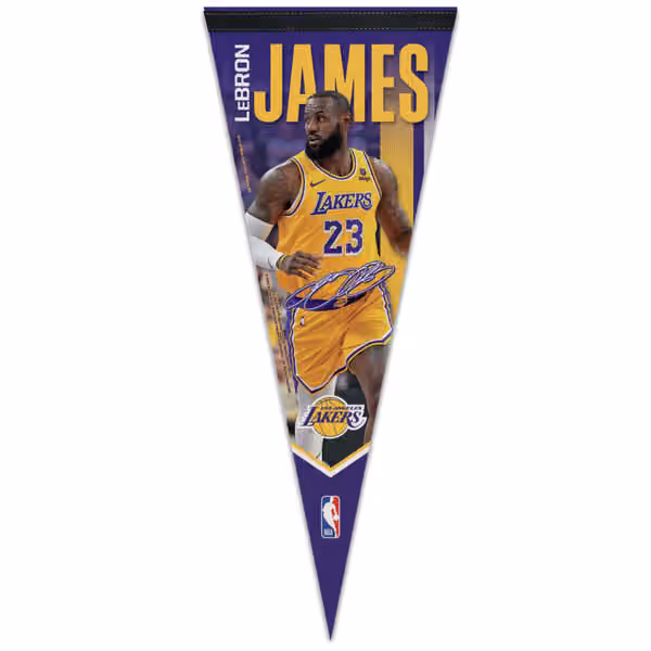 LeBron James Los Angeles Lakers WinCraft Premium NBA Pennant view 1