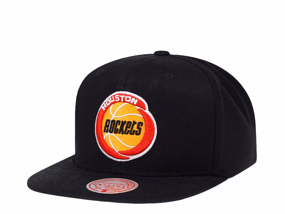 Mitchell & Ness Houston Rockets Wool Solid Snapback Hat front