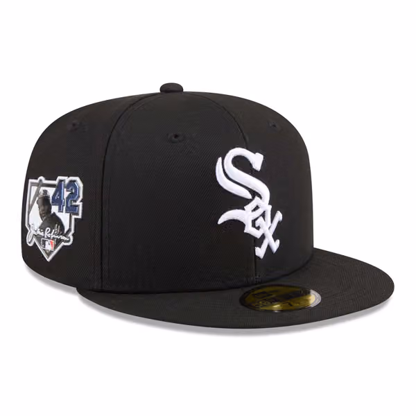Chicago White Sox 2026 Jackie Robinson Day 59FIFTY Fitted Cap Black product photo