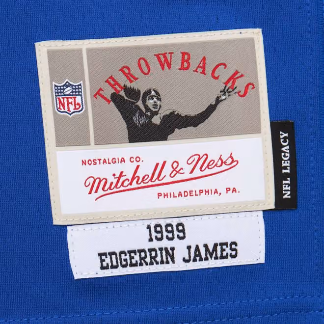Edgerrin James #32 Indianapolis Colts 1999 Legacy Throwback NFL Jersey Blue view 3