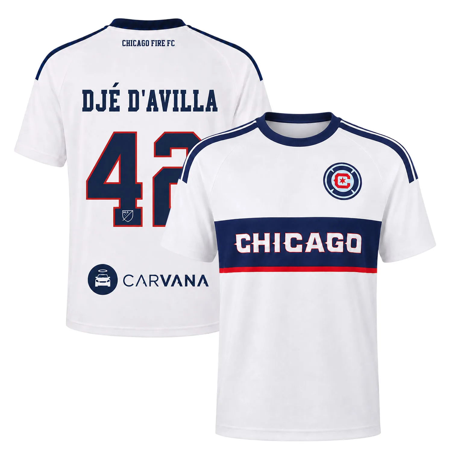 Dje D'avilla Chicago Fire FC Jersey with Epic Fan Apparel