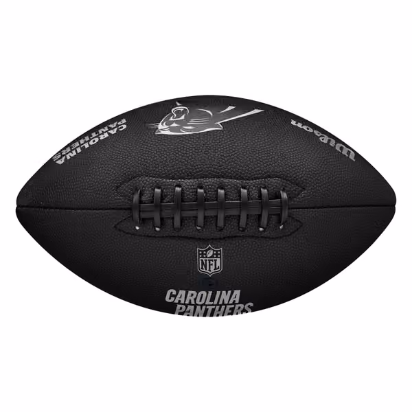 Carolina Panthers Wilson Metallic Premiere Full Size NFL Football view 3