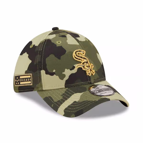 Chicago White Sox 2022 MLB Armed Forces New Era 39THIRTY Flex Cap product photo