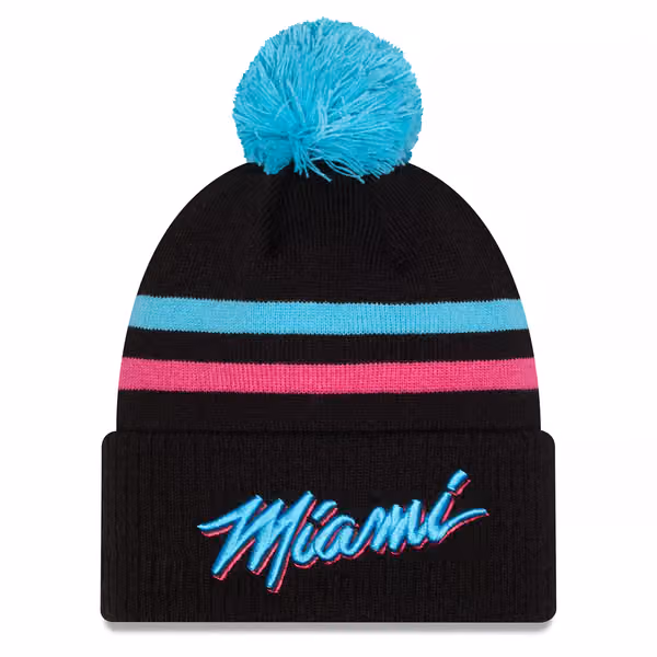 Miami Heat 2025-26 NBA City Edition Knit Hat product photo