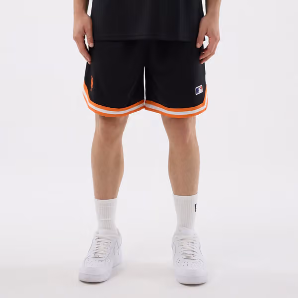 New York Mets Team Arch Oversized MLB Shorts Black view 1