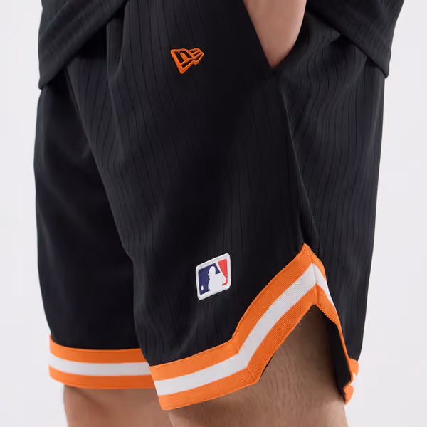 New York Mets Team Arch Oversized MLB Shorts Black view 4