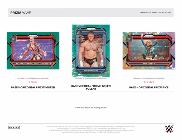 2023 Panini Prizm WWE Wrestling Blaster Box view 3