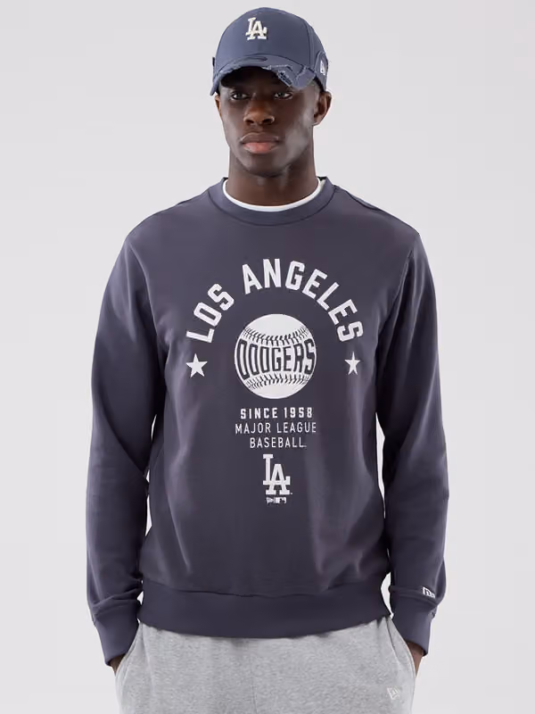 Los Angeles Dodgers Baseball Crewneck MLB Sweatshirt Navy view 2