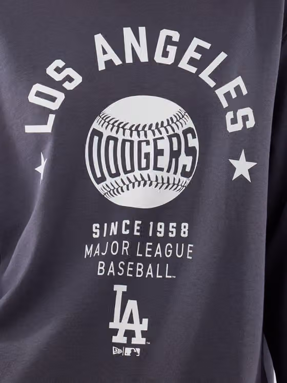 Los Angeles Dodgers Baseball Crewneck MLB Sweatshirt Navy view 5