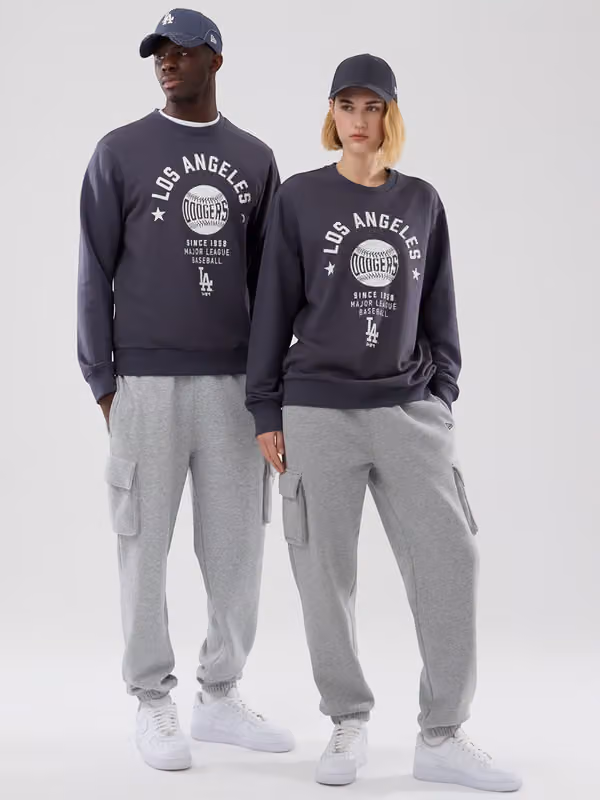 Los Angeles Dodgers Baseball Crewneck MLB Sweatshirt Navy view 1