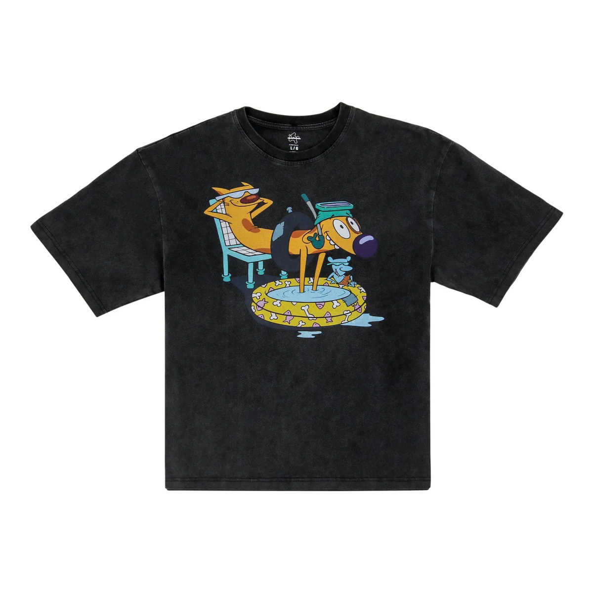 CatDog Nickelodeon Orange VHS Tape T-Shirt front view