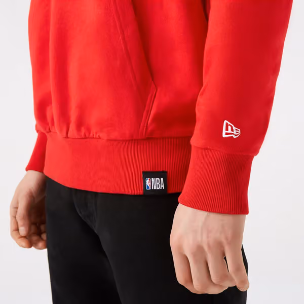 Chicago Bulls Stripe New Era NBA Hoodie Red view 5