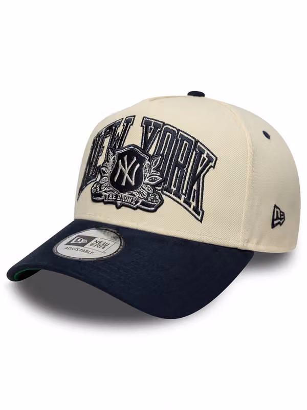New York Yankees Wordmark Suede E-Frame Trucker MLB Cap product photo