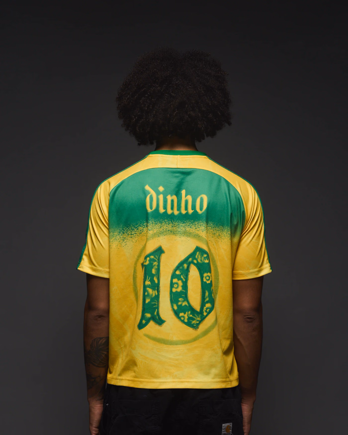 Jersevo Custom Personalized Dinho Retro Jersey back view
