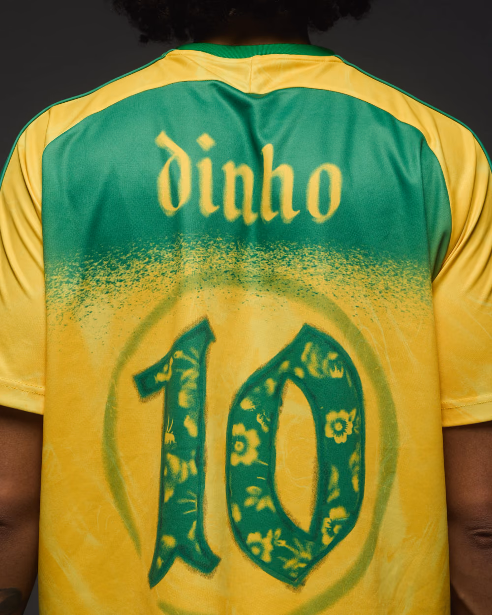 Jersevo Custom Personalized Dinho Retro Jersey back view