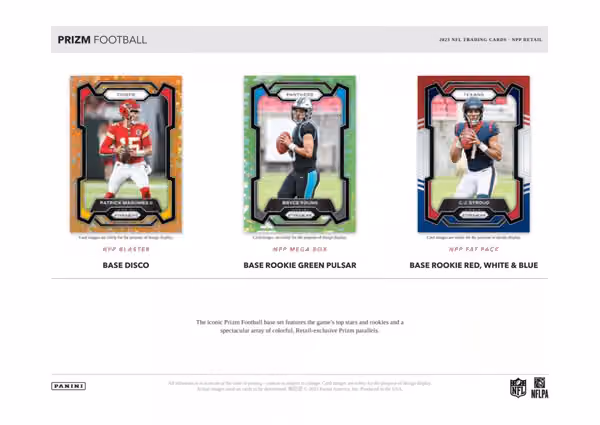 2023 Panini Prizm Football NFL Blaster Box view 2
