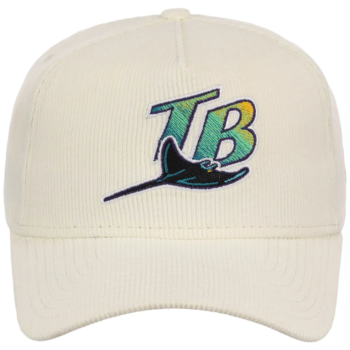 Tampa Bay Rays MLB Chrome Cord FASHION CORE New Era 9FORTY A-Frame detail view