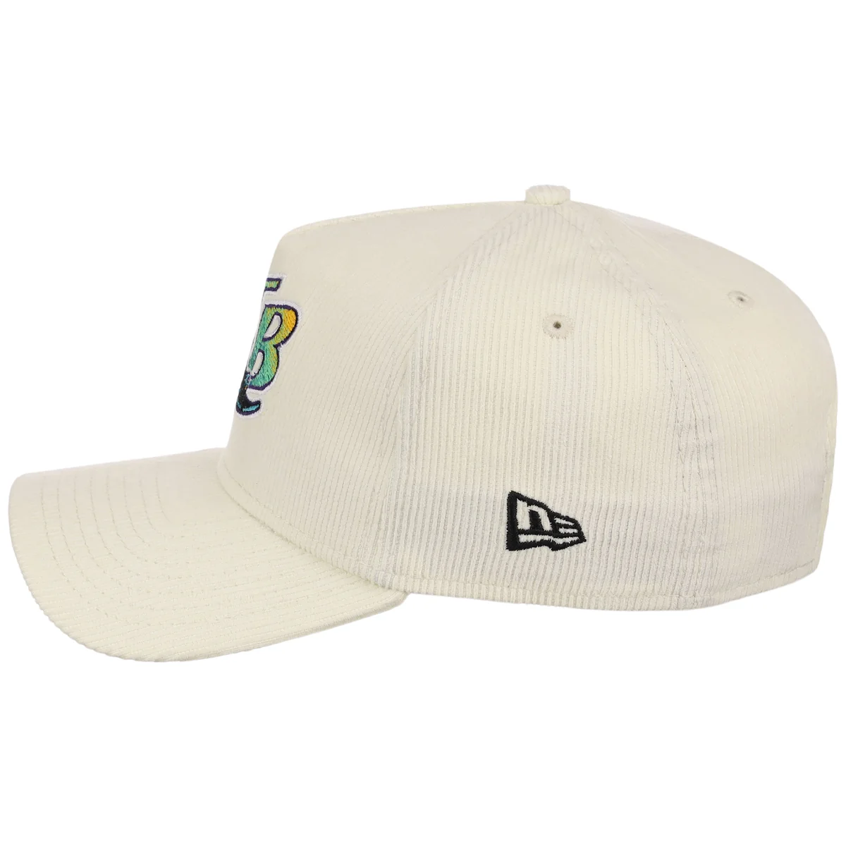 Tampa Bay Rays MLB Chrome Cord FASHION CORE New Era 9FORTY A-Frame detail view
