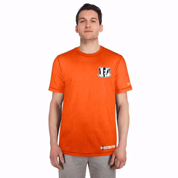 Cincinnati Bengals 2024 NFL Training New Era Performance T-Shirt view 1