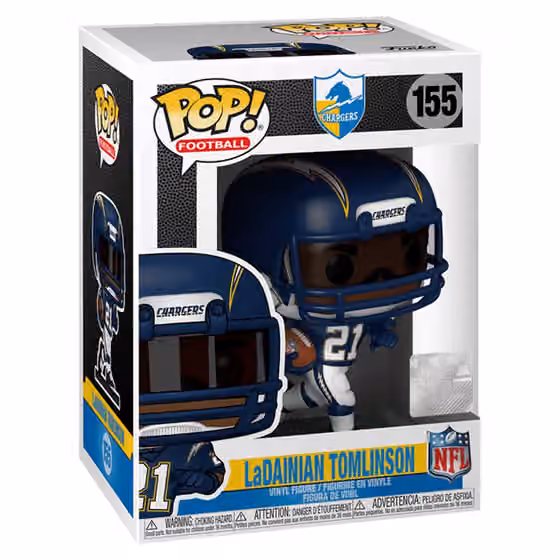 Funko POP! #155 LaDainian Tomlinson San Diego Chargers Vinyl NFL Figure view 1