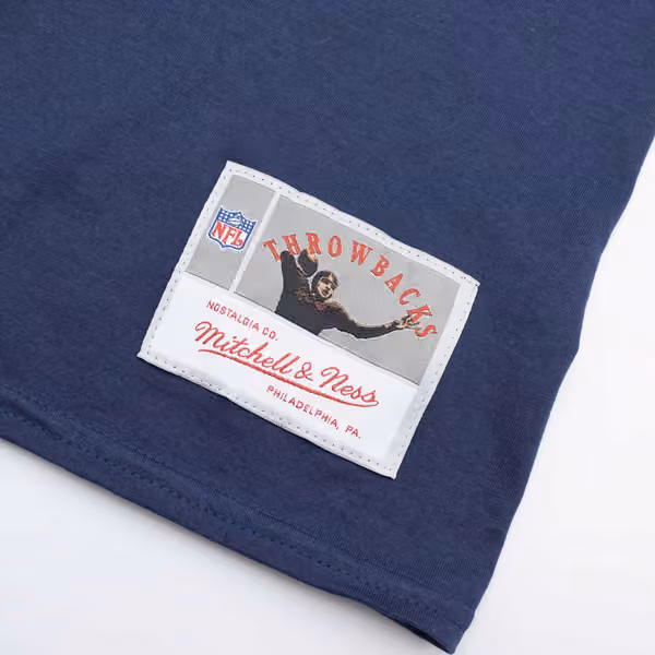 Tedy Bruschi #54 New England Patriots Mitchell & Ness NFL T-Shirt Navy view 4