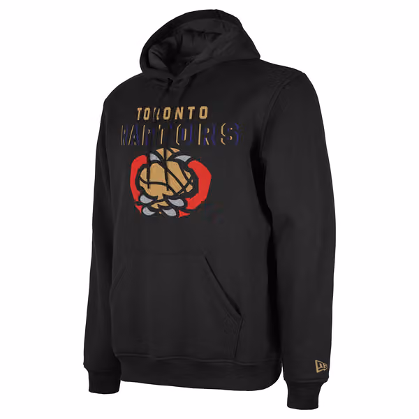 Toronto Raptors 2024 NBA City Edition New Era Hoodie Black view 3