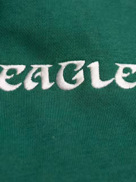 Philadelphia Eagles Letterman Hooded NFL Jacket Green view 4