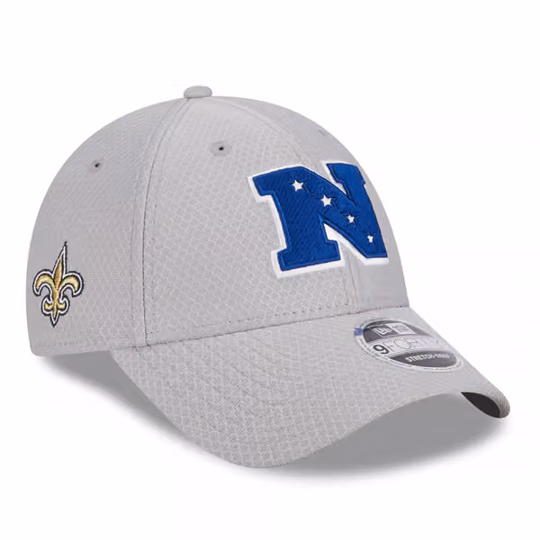 New Orleans Saints NFC 2024 Pro Bowl New Era Stretch-Snap 9FORTY NFL Cap Gray product photo