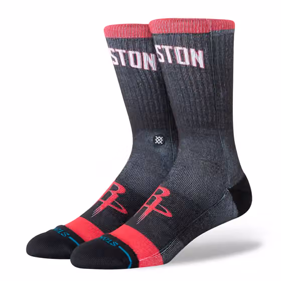 Houston Rockets 2025-26 NBA Statement Edition Crew Socks view 1