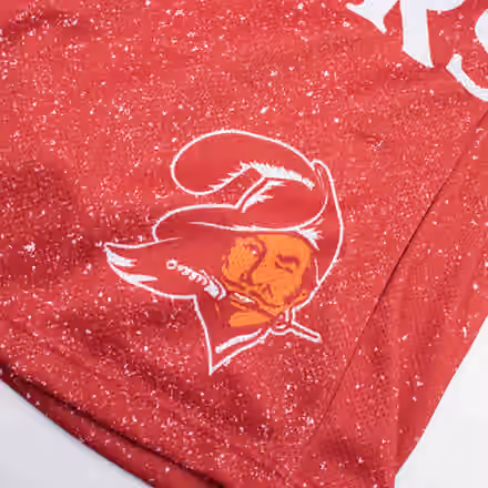 Tampa Bay Buccaneers Jumbotron Throwback Mitchell & Ness NFL Shorts Red view 3