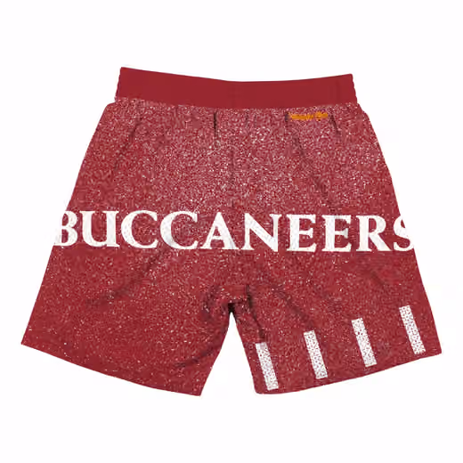 Tampa Bay Buccaneers Jumbotron Throwback Mitchell & Ness NFL Shorts Red view 2