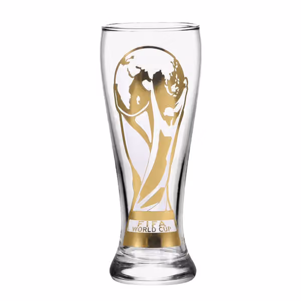 FIFA World Cup 2026 Official Decal Trophy Beer Glass view 1