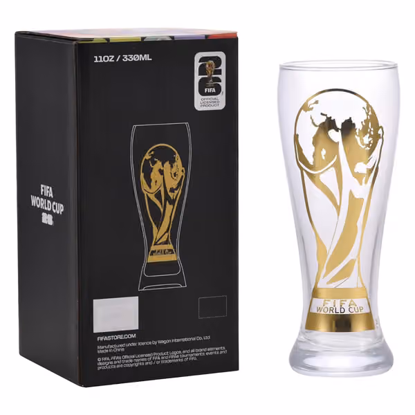 FIFA World Cup 2026 Official Decal Trophy Beer Glass view 5