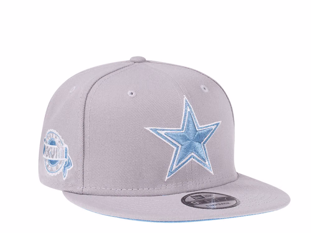 New Era Dallas Cowboys Super Bowl XXVIII Fresh Blue Edition 9Fifty Snapback Hat front